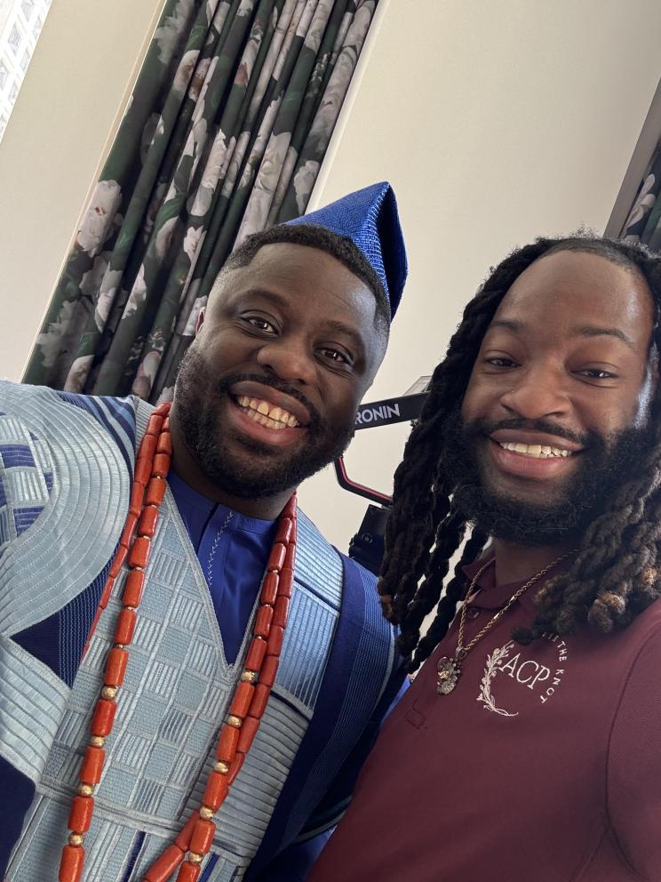 wedding videographer filming